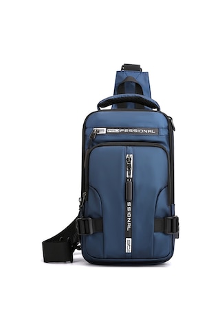 Yifomall Erkekler İçin Çok Fonksiyonlu Lacivert Askılı Çanta - Su Geçirmez Uzay Kumaşı, Moda Ve Konfor Birleşimi