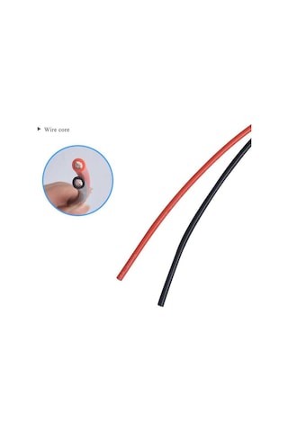 Robotistan 10 AWG Siyah Ve Kırmızı Silikon Kablo 1 M