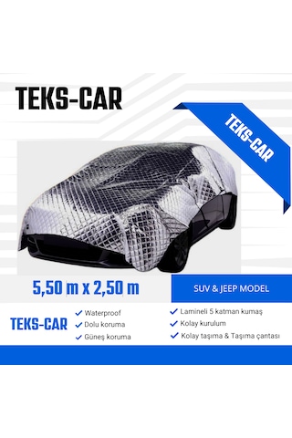 Suv Model Uyumlu Universal Dolu - Kar Ve Güneş Koruyucu Oto Brandası 5,50m - 2,50m