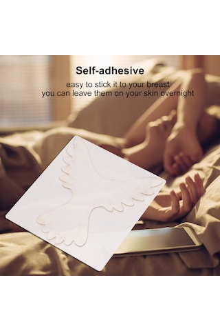 Tenfowee Silikon Göğüs Yapıştırıcı - Tüm Cilt Tipleri İçin, Anti-kırışıklık Özellikli, 3 Farklı Boyut Seçeneği