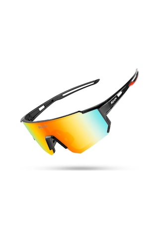 Conventions1 Scvcn Moda Sokak Güneş Gözlüğü Erkekler İçin Spor Altın - Siyah