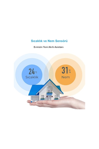 Hymark Zigbee Tuya Akıllı Yaşam Uygulaması Sıcaklık Nem Sensörü L 1 Adet
