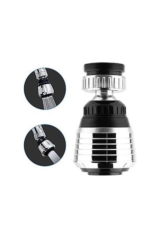 Tasarruflu 2 Fonksiyonlu Musluk Başlığı Yağmurlama Perlatörlü Dönebilir Oynar Mutfak Lavabo Musluğu