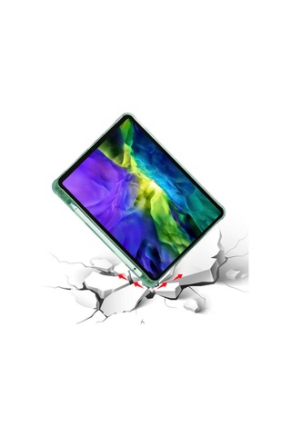 Apple Uyumlu iPad Air 10.9 2022 5.nesil Kalemlikli Katlanabilen Kılıf Tablet Kılıfı