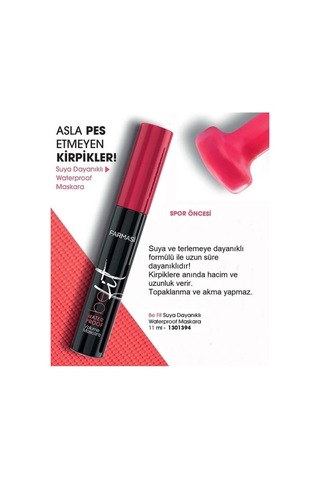 Farmasi Be Fit Waterproof Suya Dayanıklı Mascara
