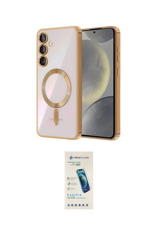 Cep 20-26 Samsung Uyumlu Galaxy A15 4g Kılıf Nova Işık Özel Seri İkili Koruma Seti Najmaddin Titan Gri