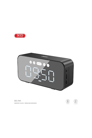 Xo-f41 Dijital Saatli Aynalı 1200mah Fm Radyo Ve Hafıza Kartı Destekli Bluetooth Hoparlör