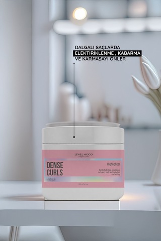Lewel Mood Dense Curls Şampuan 400 ML + Durulanmayan Saç Kremi 250 ML + Saç Maskesi 350 ML