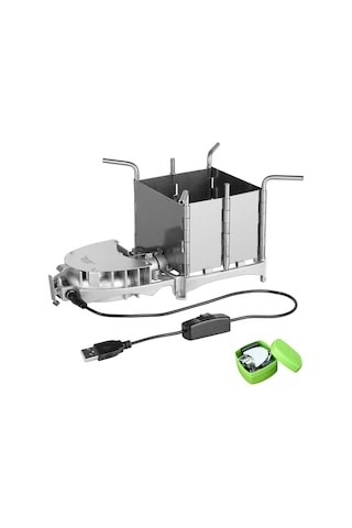 Açık Hava Kamp Odun Sobası Brs-116 Gümüş