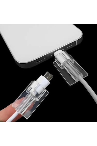 Şeffaf Silikon Kablo Koruyucu Çok Renkli