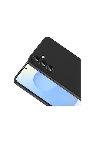 Samsung Galaxy Uyumlu S25 Fe Kılıf İçi Kadife Lansman Kapak Siyah