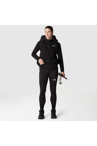 The North Face W 100 Glacier 1/4 Zip - Eu Kadın Polar Nf0a855mjk31-x Siyah