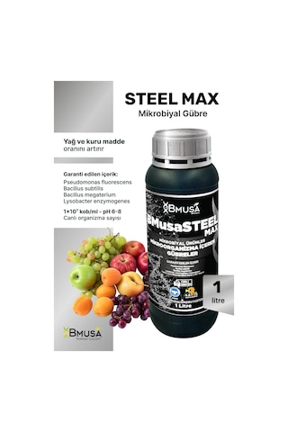 Bmusa Steelmax 1lt Mikrobiyal Gübre 1 L