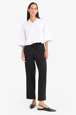 Defacto Oversize Geniş Kalıp Cepli Oxford Kısa Kollu Gömlek F5593ax25smwt32 Beyaz