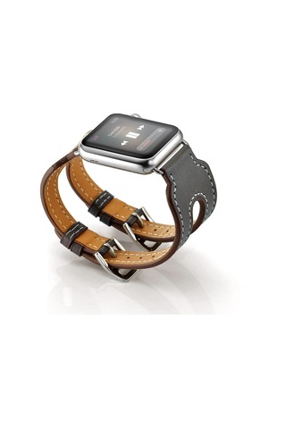 Ally Apple Watch 7-8 41mm 6-5-4 40mm Çift Kayış Kordon Kayış 3-2-1 38mm- 5775