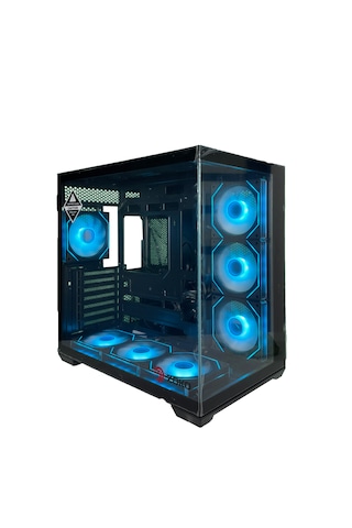 Zoko Emperor Siyah 7x12cm Argb Fanlı Atx Gaming Akvaryum Kasa