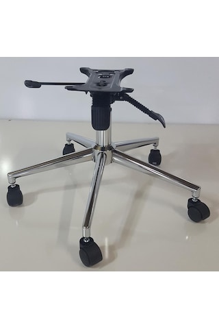 Kamusalmarket Makam Koltuğu Yıldız Ayak+Krom Piston+Çift Kollu Mekanizma
