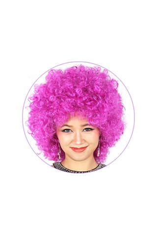 Wig Badut Rambut Kribo Warna Warni Wig Palsu Badut Hijau