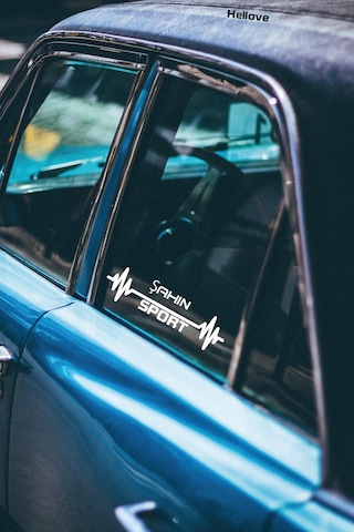 Tofaş Şahin Nabız Kalp Atışı Araç Ritim Oto Sticker 2 Adet Beyaz 20 7 Cm