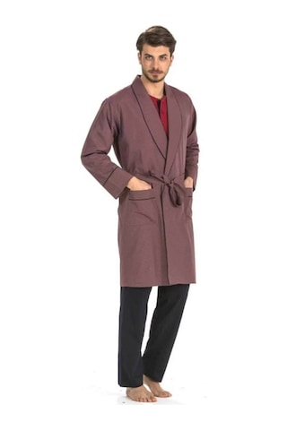 Pierre Cardin 5li Penye Robdöşambr Damat Pijama Set 5560 Lacivert