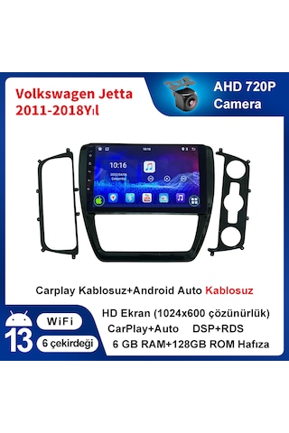 Volkswagen Jetta 2011-2018 Yıl Multimedya 6-128 Gb Navigasyon