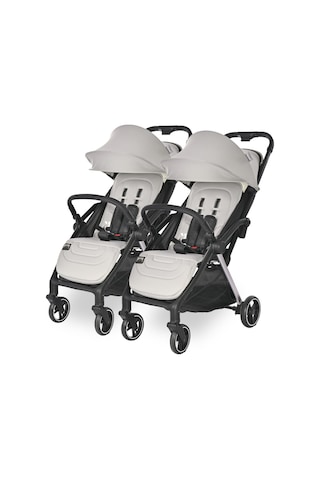 Lorelli Loret Otomatik Katlanan Kabin Boy & İkiz Bebek Arabası - Grey