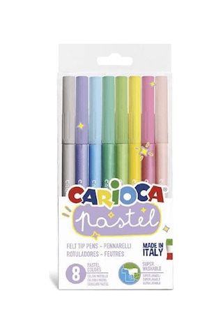 Carioca Pastel Süper Yıkanabilir 8 Li Keçeli Boya Kalemi 43032
