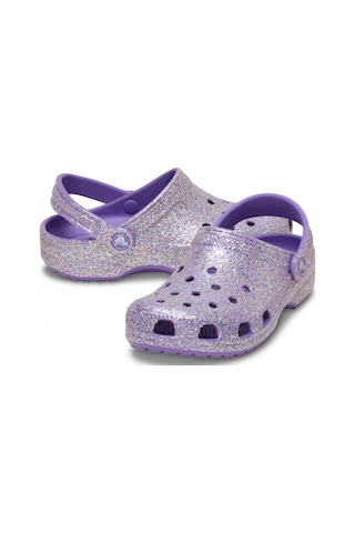 Crocs Classic Fantasy Glitter Clog K Çocuk Terlik Sandalet 212561 510 Mor