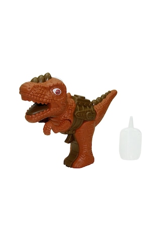 Sesli Işıklı Buhar Çıkartan Dinozor - Kahverengi Dino