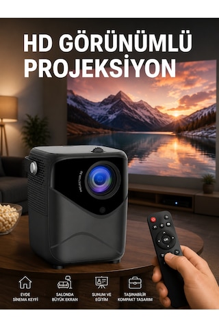 Yüksek Hd Görünümlü Taşınabilir Projeksiyon Cihazı - Lisinya