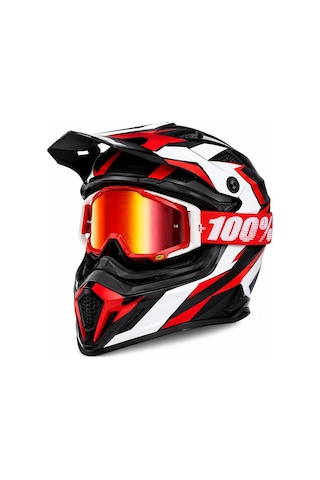 Mtr38x Kırmızı Motosiklet Cross Gözlük Polikarbonat Lens Motocross Gözlüğü Profesyonel