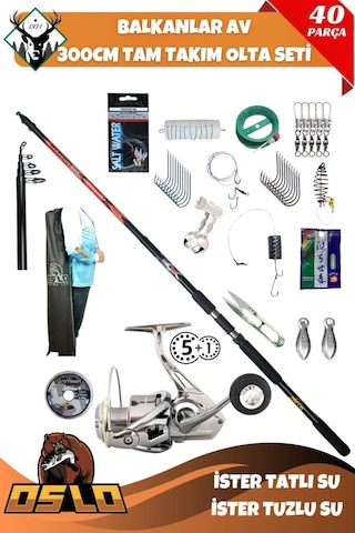 Balkanlarav 300cm Tam Takım Olta Seti