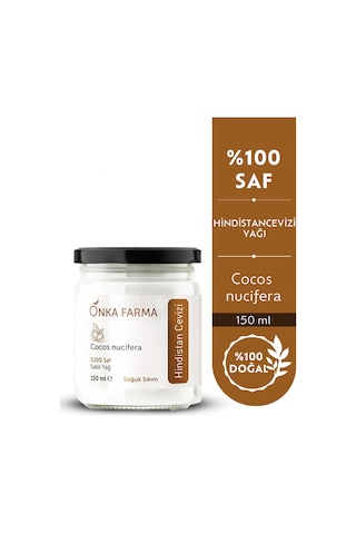 Onka Farma Hindistan Cevizi Yağı 150 ML Onka Farma Hindistan Cevizi Yağı 150 ML