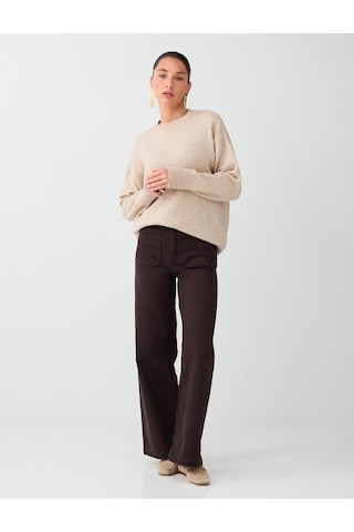 Jimmy Key Acı Kahve Cep Detaylı Pamuk Karışımlı Denim Pantolon 6ww188464803 Acı Kahverengi