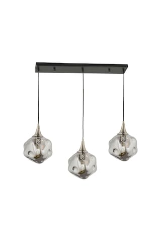 Lampaluce Globo-4 Modern Yemek Masası Sarkıt Avize 3'lü 70cm Krom Krom