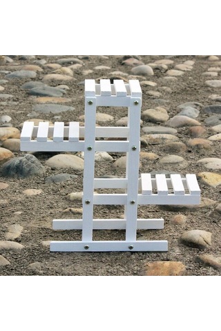 Ahşap Bitki Standı 3 Katmanlı Çiçek Vitrin Rafı Raf Kapalı Açık Neme Dayanıklı Saksı Tutucu Bahçe Ofis Dekorasyonu İçin