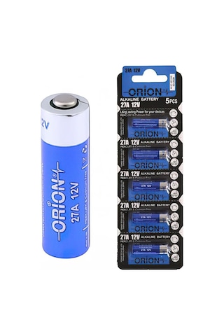 Orion 27A 12V Alkalin Blister Pil 5'li