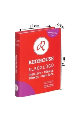 Redhouse İngilizce Türkçe El Sözlüğü Mor 544 Sayfa 1 Adet 30.000 Kelime Hazneli Red House İngilizce Sözlük El Boy Cep