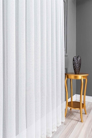 Evdepo Home Kullanıma Hazır Örme Tül Perde (540724560)