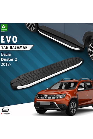 S-dizayn Dacia Duster 2 Evo Aluminyum Yan Basamak 183 Cm 2018-2023 A+ Kalite