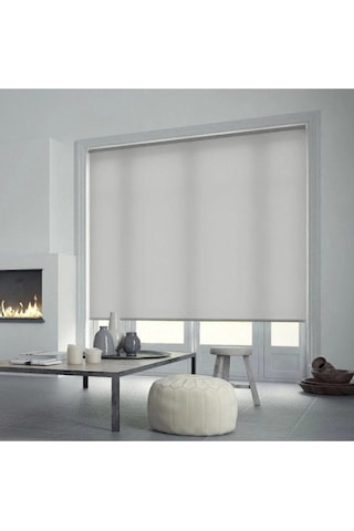 Beyaz Stor Zebra Perde Oygusuz Beyaz