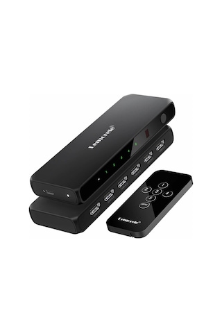 G96, 5 Girişli 1 Çıkışlı Hdmı 4k Görüntü Aktarıcı Uzaktan Kumandalı Otomatik Görüntü Seçici Switch