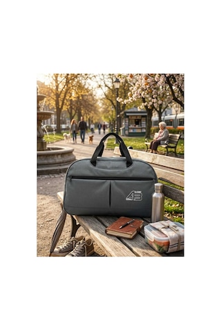 Ab Kıds Unisex Antrasit Su Geçirmez Fitness Ve Seyahat Spor Çantası - Büyük Boy Gri Gri Ab Kıds Unisex Antrasit Su Geçirmez Fitness Ve Seyahat Spor Çantası - Büyük Boy Gri Gri