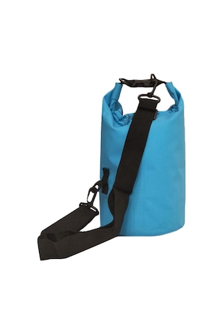 Mufunye 15l 500d Pvc Su Geçirmez Çanta, Kayak/rafting İçin Dayanıklı, Tek Askılı, Mavi, Roll-top Kapatma Sistemiyle