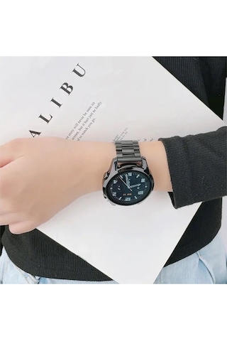 Huawei Watch Gt/gt2/gt3/gt4/gt5 Pro 46mm Uyumlu Çelik Kordon Klasik & Dayanıklı