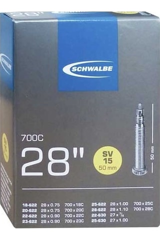 Schwalbe 700x18-25 (SV15) İğne Sibop İç Lastik 60mm Siyah