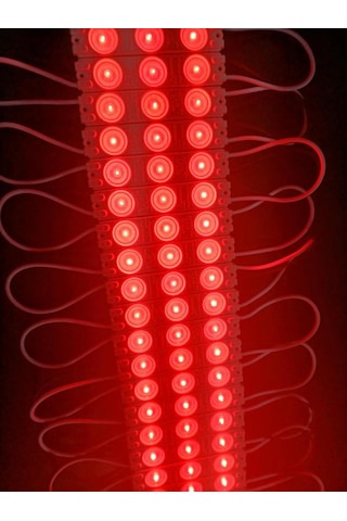 20 Adet 5 Watt Kırmızı Işık Ip65 Modül Led, 10 Adet Magnetli, Çok Kaliteli Kırmızı Işık Modül Led Kırmızı