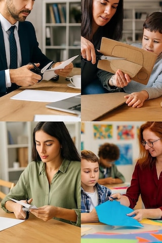 Lexroo Taksun Paslanmaz Çelik Makas, Gl120, Keskin Bıçak, Ofis, Okul Kullanımı, Çok Amaçlı