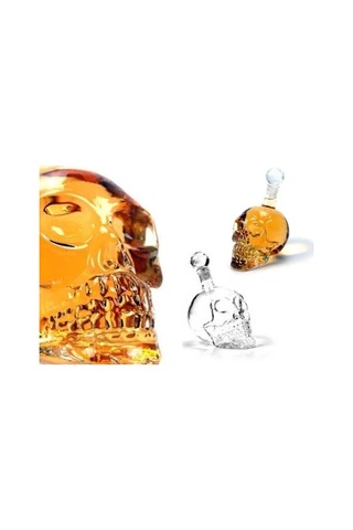 Crystal Head Kuru Kafa Cam Şişe 350 Ml Renkli