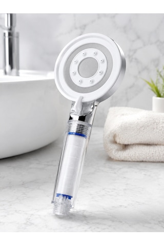 Filtre Hazneli Basınç Artırıcı Duş Başlığı Kireç Filtreli El Duşu Diğer
